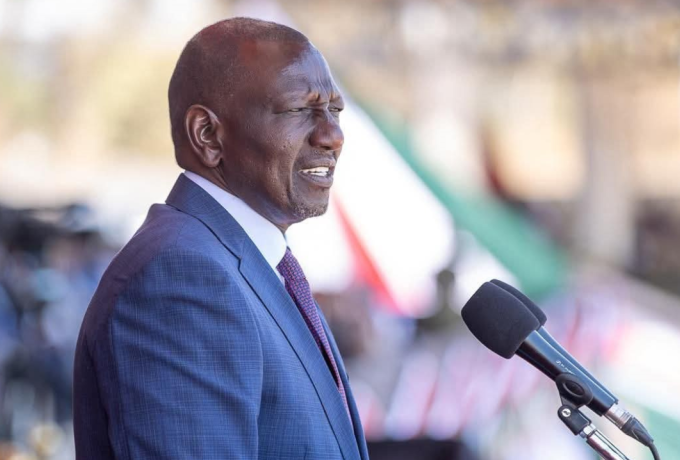 President William Ruto during Mashujaa Day Celebration in Kitui County
