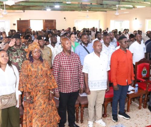 PS Fikirini Jacobs during a NYOTA project sensitization